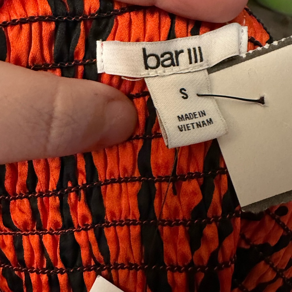 NWT-BAR III -Tiger-Print Crop Top, Created for Macy's. Size S - Picture 2 of 14